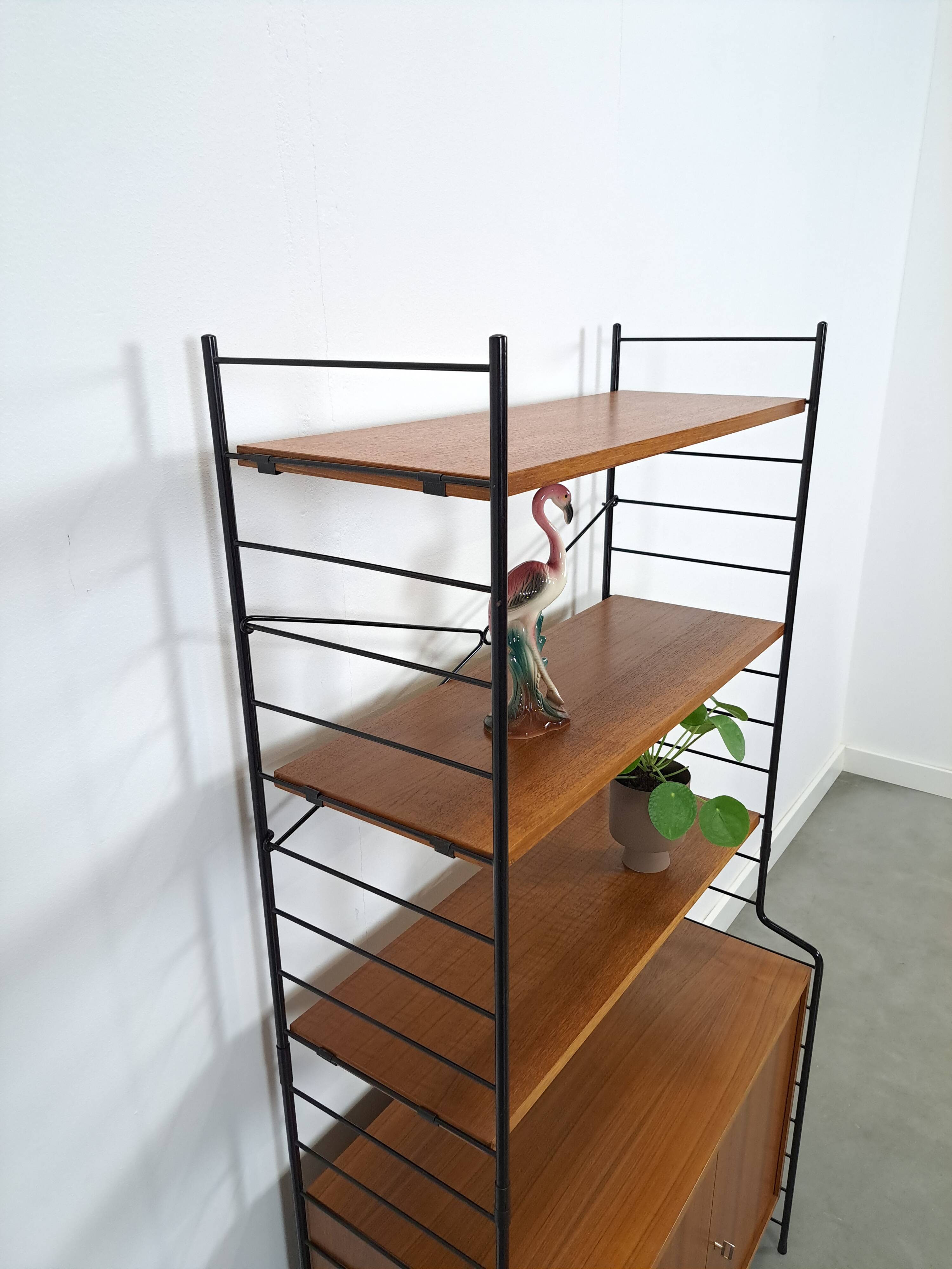 WHB teak design modulaire kast met drie planken