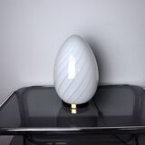 Blown glass egg chandelier, Spain, 1970