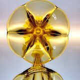 Val Saint Lambert Art deco vaas, serie Luxval model Américain M, amber