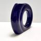 Geometrical Blue Glazed Vase by Pietro Arosio for Parravicini, Italy