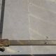 Antique gold-plated brass bed for one person.