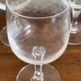 6 Matignon crystal water glasses
