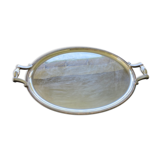Silver metal christofle tray