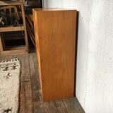 Shoe cabinet in light wood year 1960 vintage
