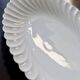 Vintage oval serving dish in twisted white porcelain by Limoges Haviland