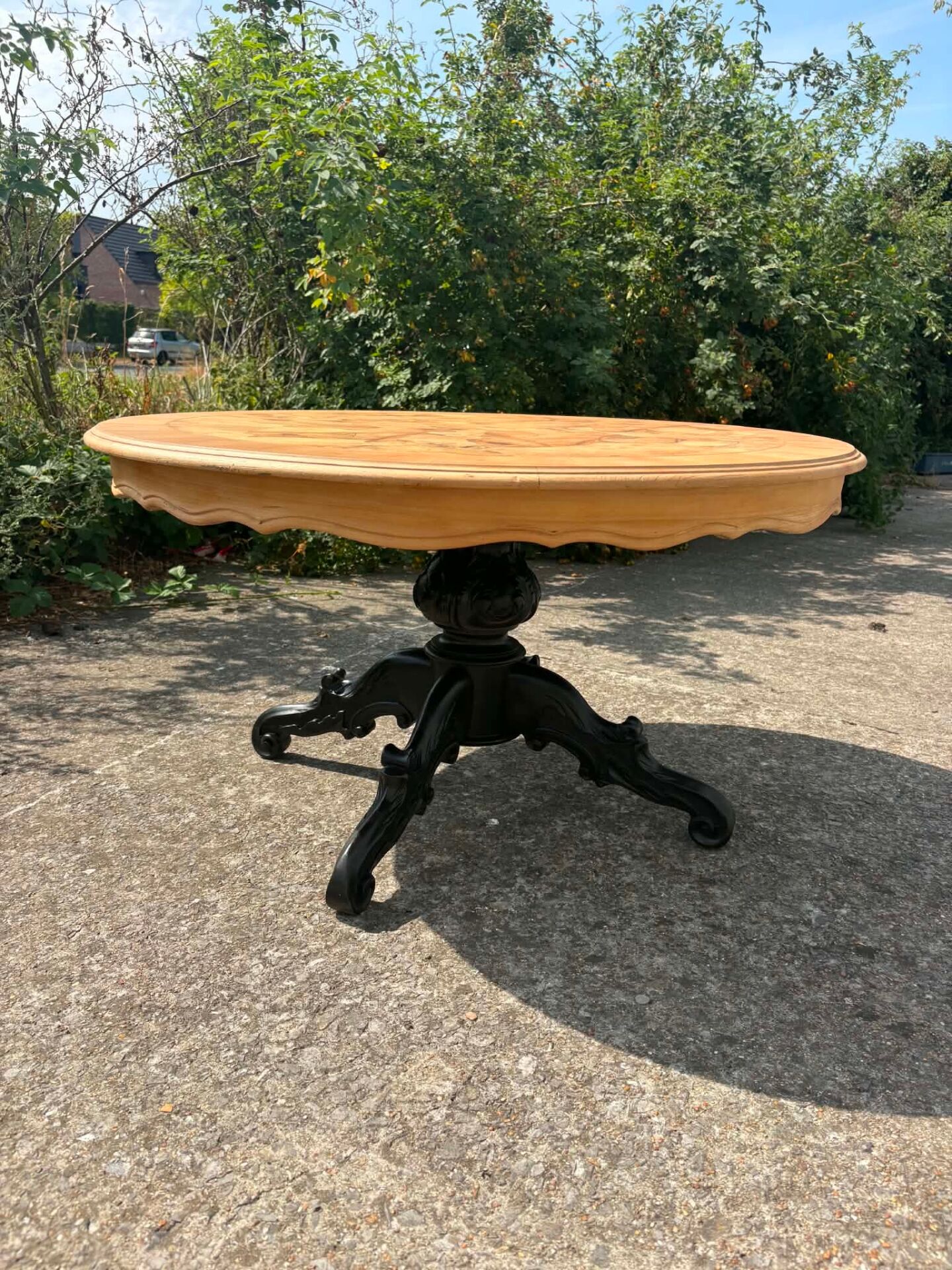 Table basse ronde en bois