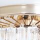 Incredible and large 'Triedri' flush mount light by Paolo Venini for Venini