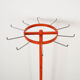 Swivel coat rack on castors, Danish design, 1970s, made in Denmark