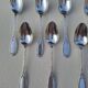 10 small silver-plated metal spoons SF Saglier Frères