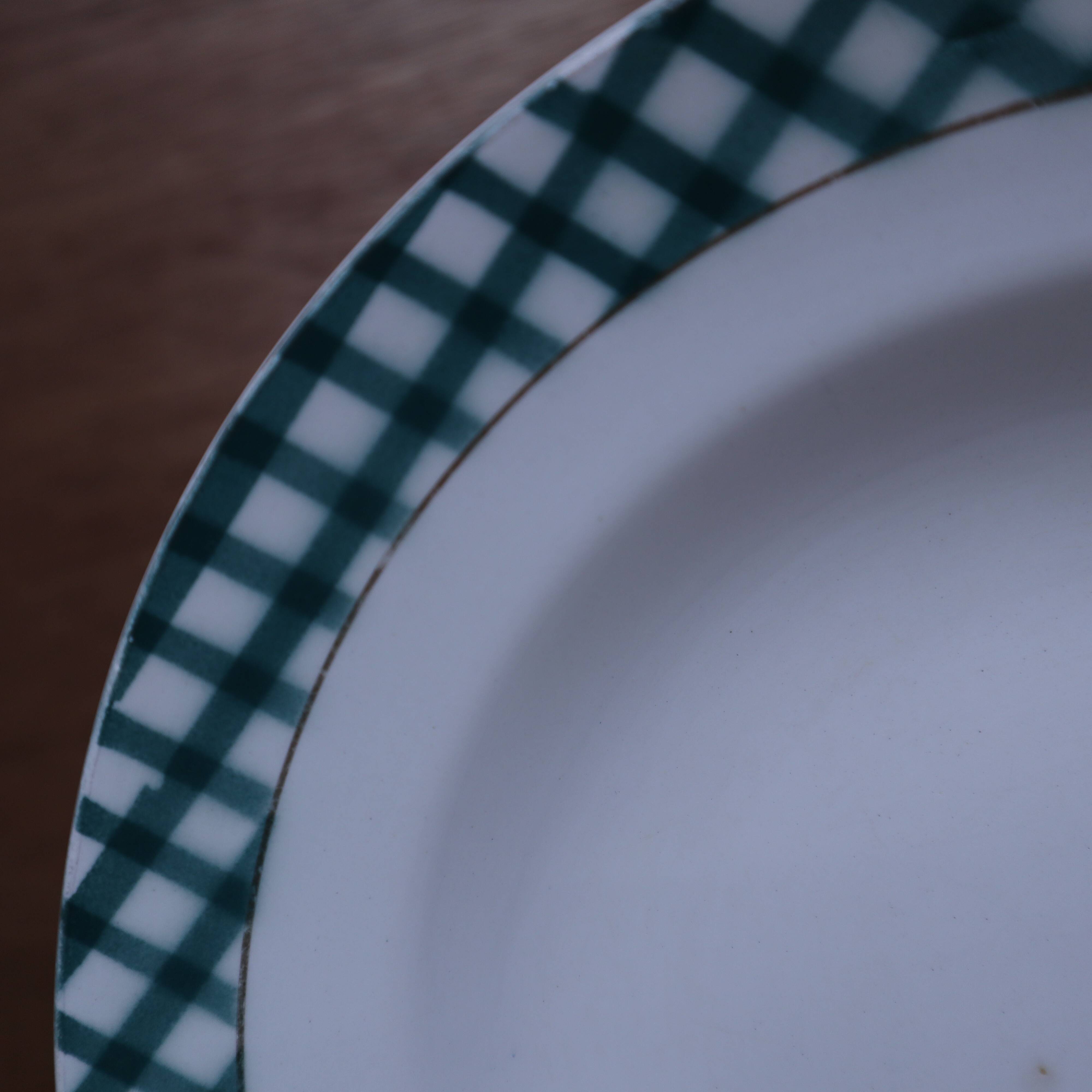 4 assiettes creuses Sarreguemines et Digoin Ecossais