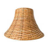 Braided rattan lampshade