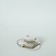 Shell pocket in silver metal, hallmarked, 20th century