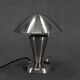 Bauhaus  Nickel "Mushroom" Table Lamp, Czechoslovakia, 1930s