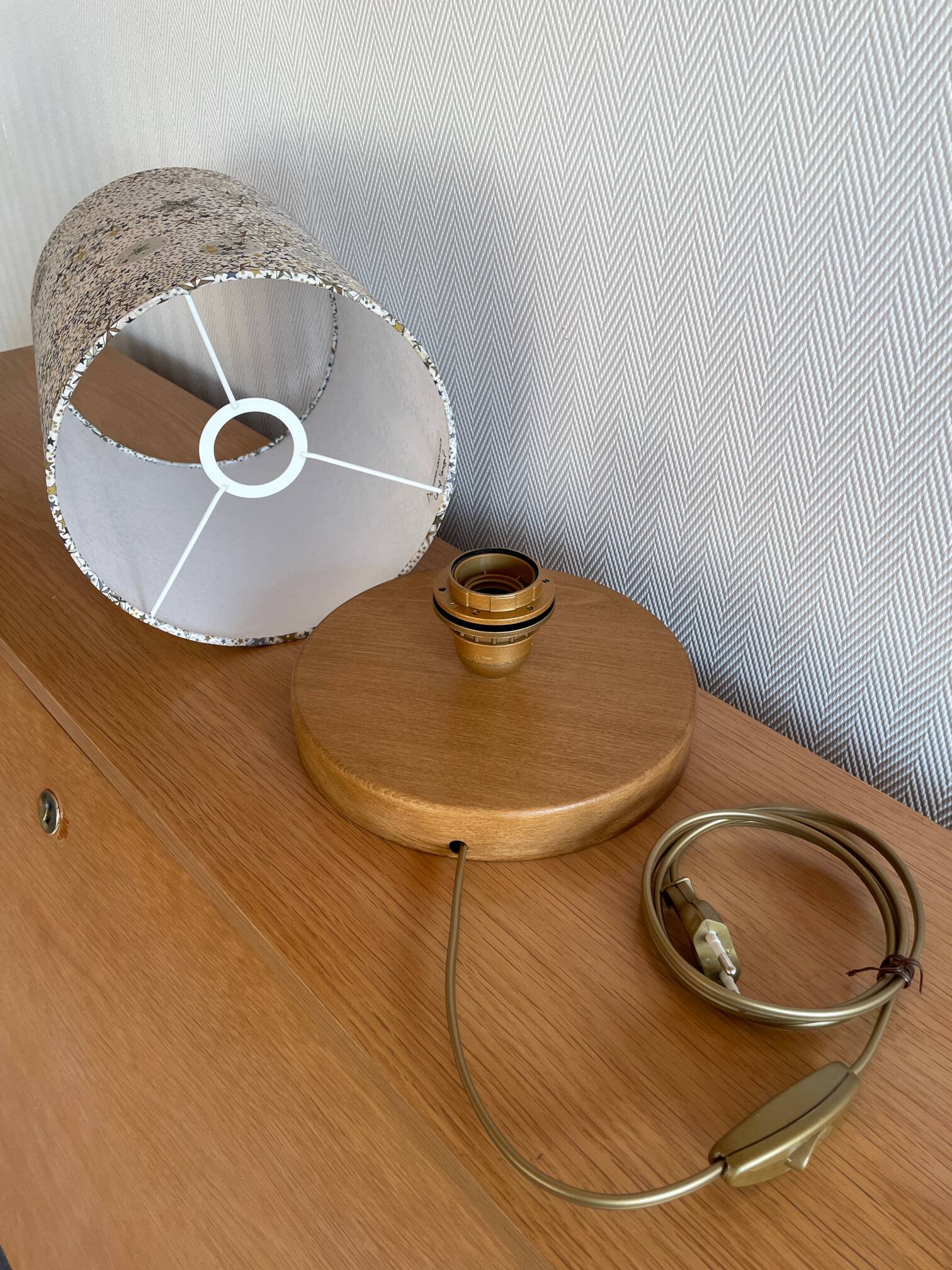 Lamp'angel Stars H30 D20 table lamp - Liberty fabric