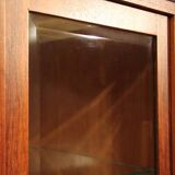 Art Deco 1930 walnut display cabinet