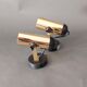 Pair of adjustable spotlight Maureva in gilded brass, Italian design 1980.