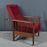 Morris chair in Mahogany, Arts & Crafts style – Early 20th century