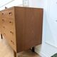 Small vintage Scandinavian teak sideboard.