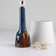 Danish Modern Blue and Brown Ceramic Table Lamp by E. Johansen for Søholm, 1960s