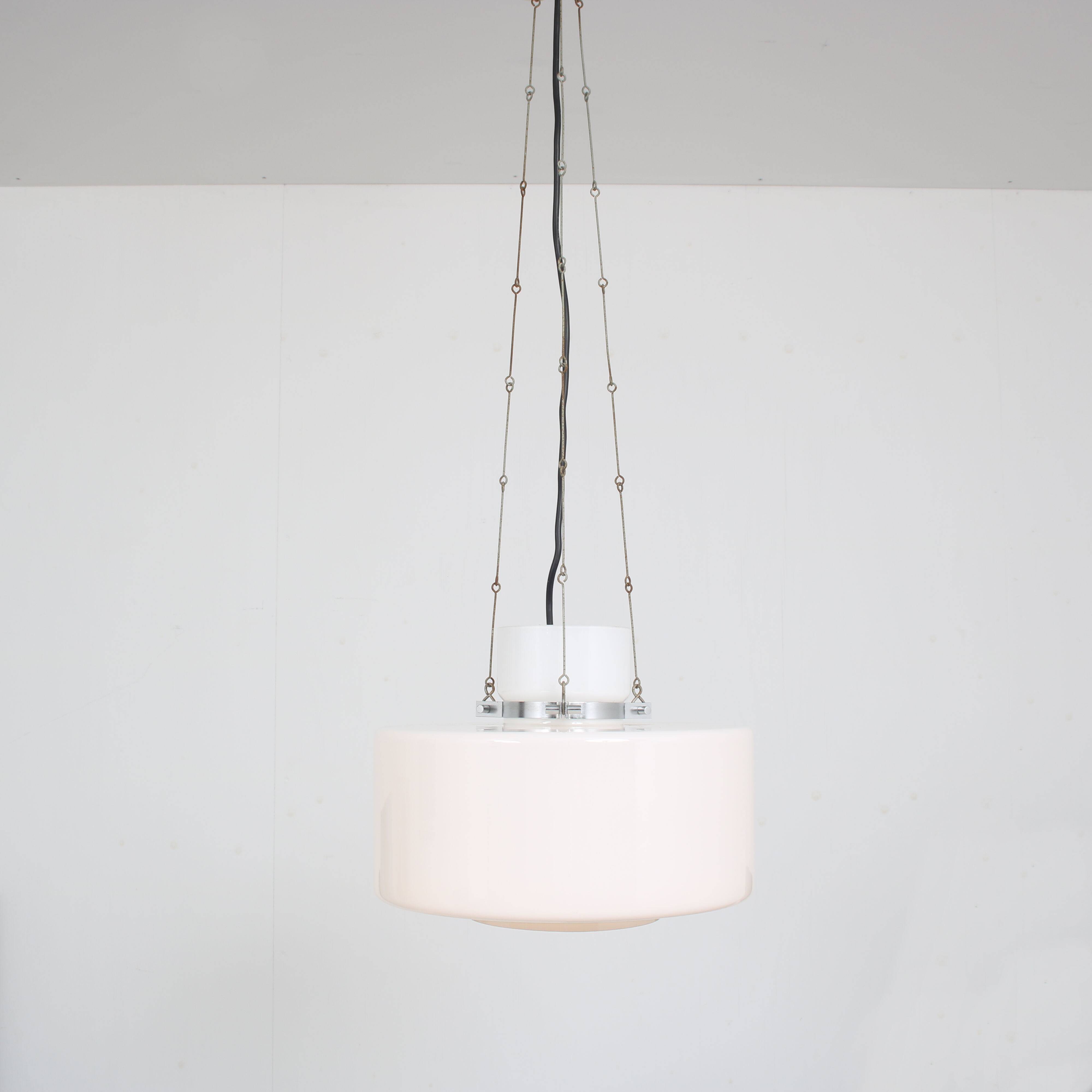 1970s Hanging lamp by Herbert Proft for Glashütte Limburg, Germany