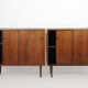 Pair of rosewood slide door sideboards, Denmark 1960s