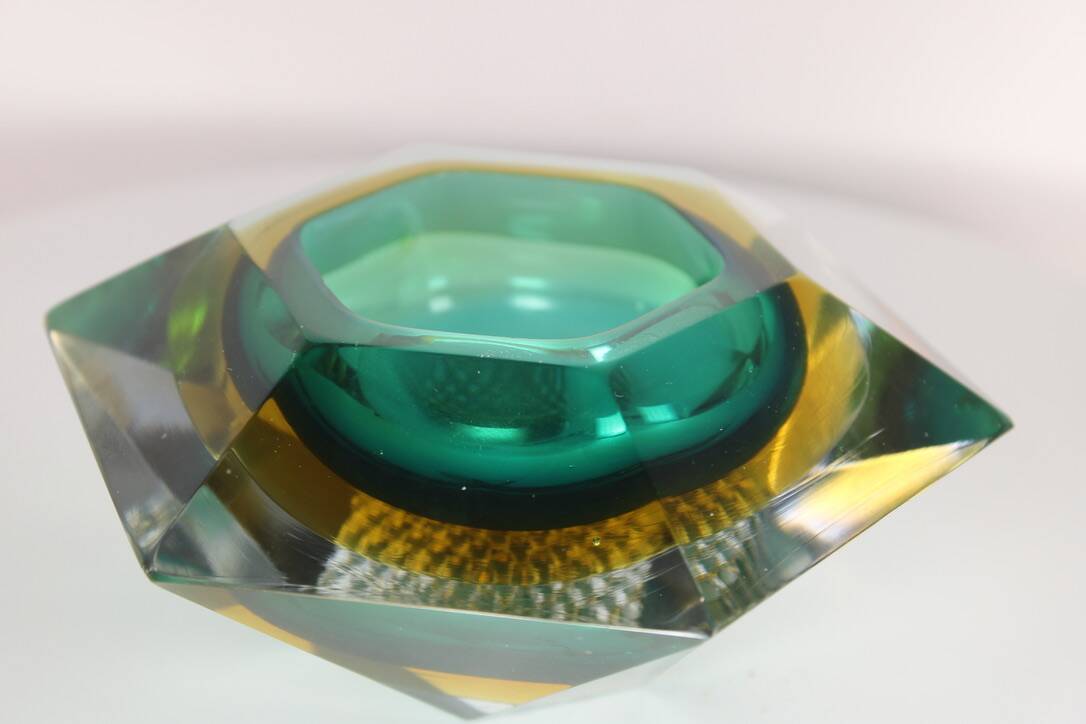 Flavio Poli pocket tray for Seguso (attri) Murano Italy 1960