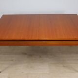 Vintage extendable teak dining table, 1960s