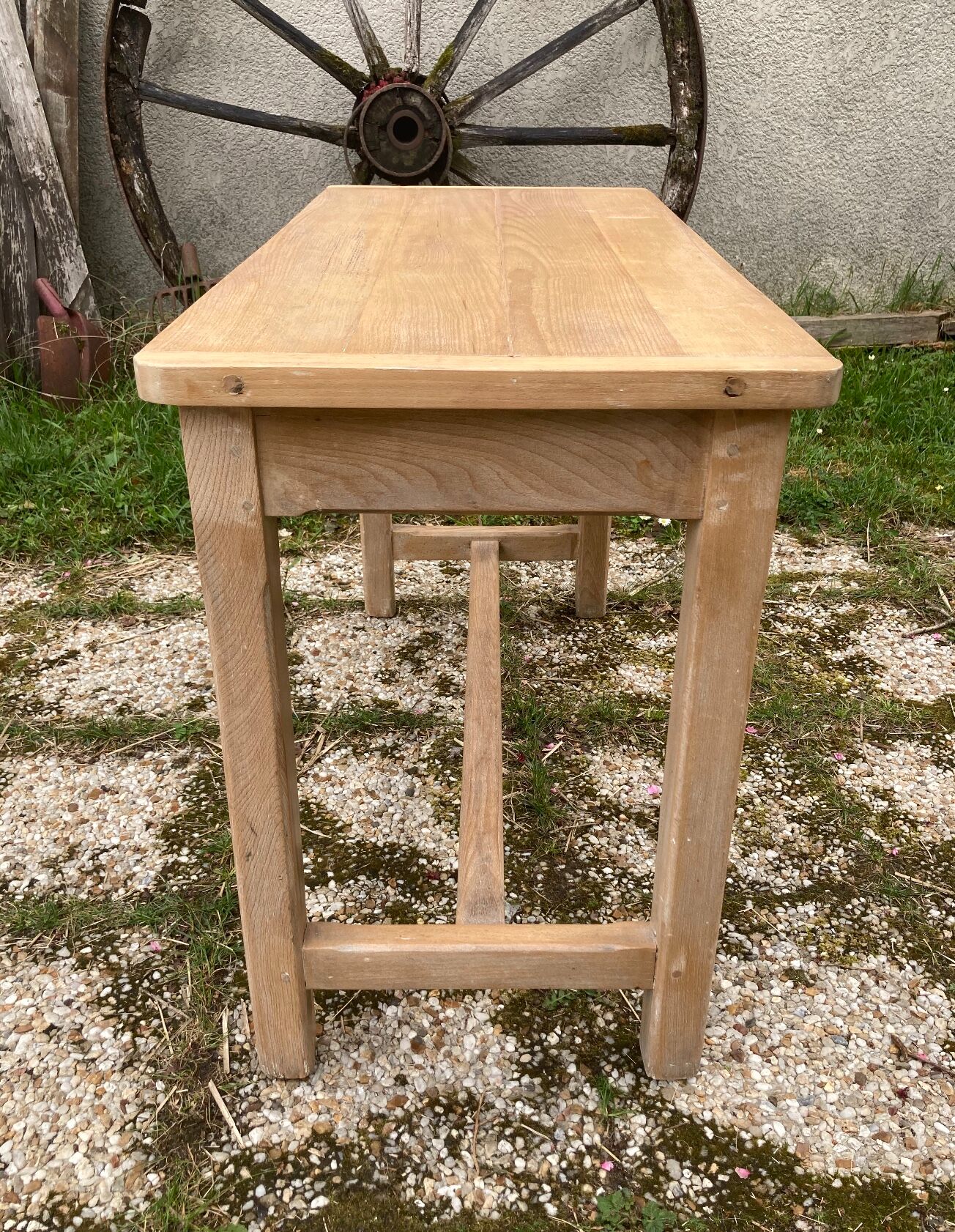 Antique solid wood desk