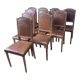 10 chaises louis XVI assise cuir