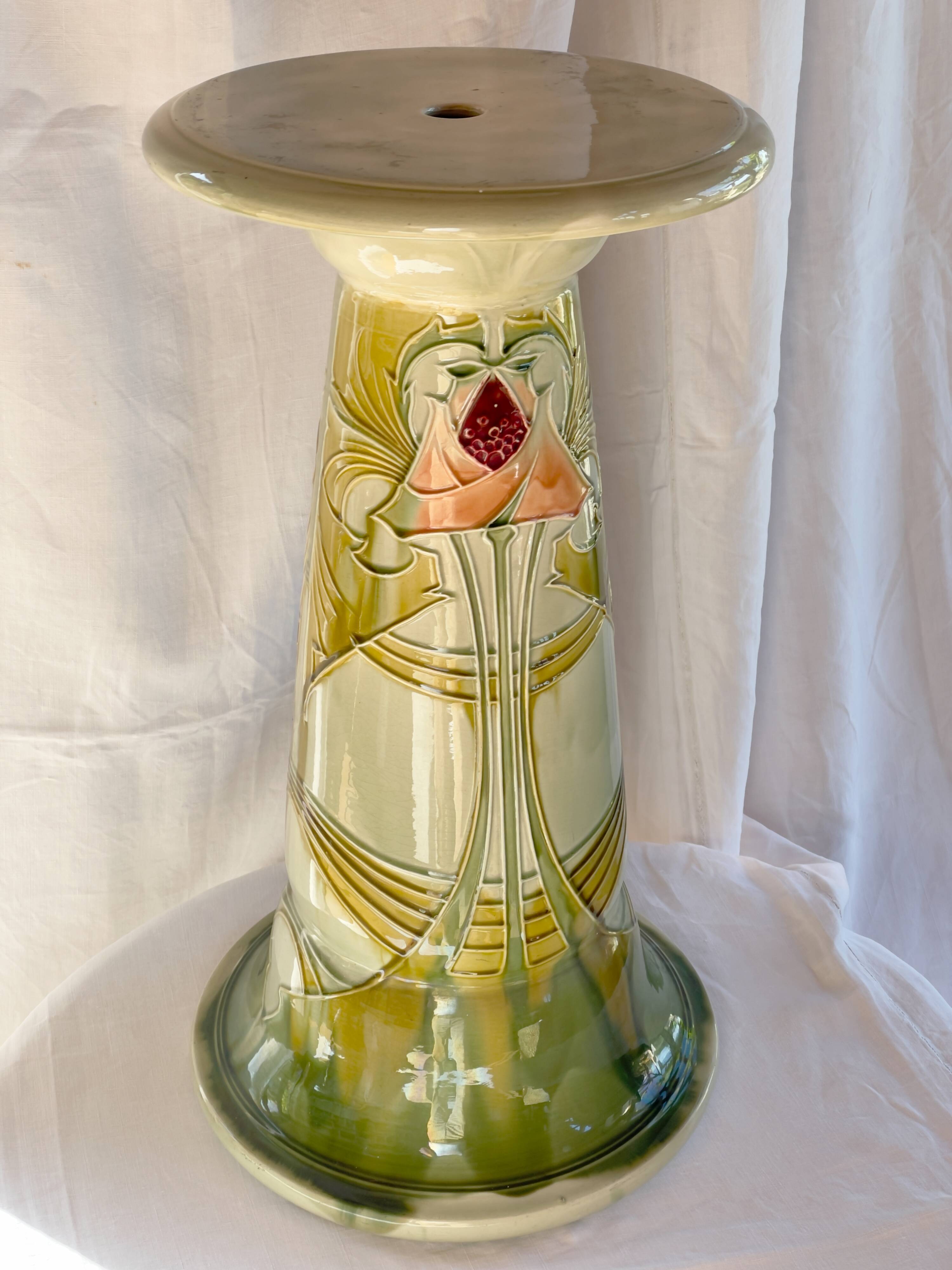 Art Nouveau column 1903 - Minton UK factory, slip-cast ceramic.