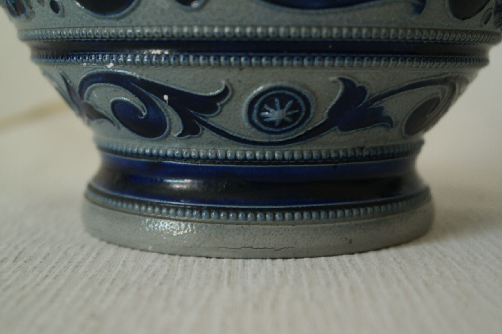 Lamp foot Sandstone blue Alsace/Germany XXth