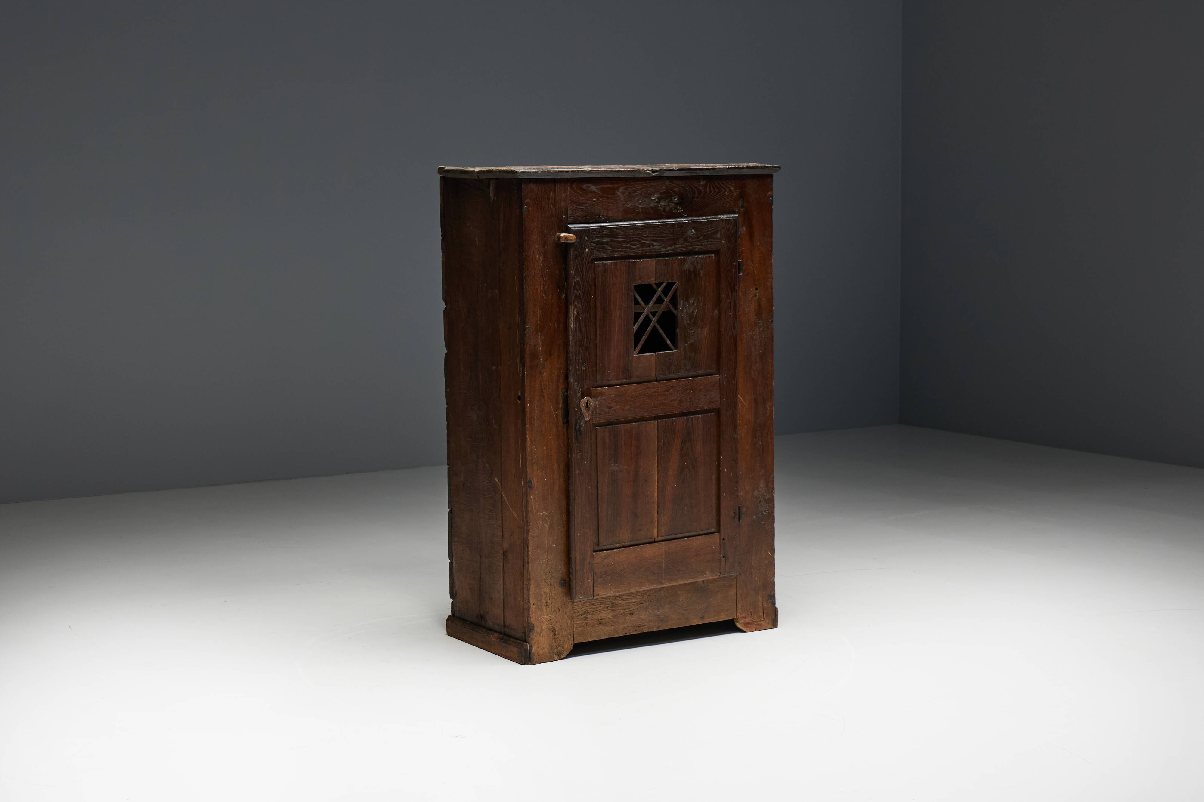 Primitive Wabi Sabi Cabinet, France, 19th Century