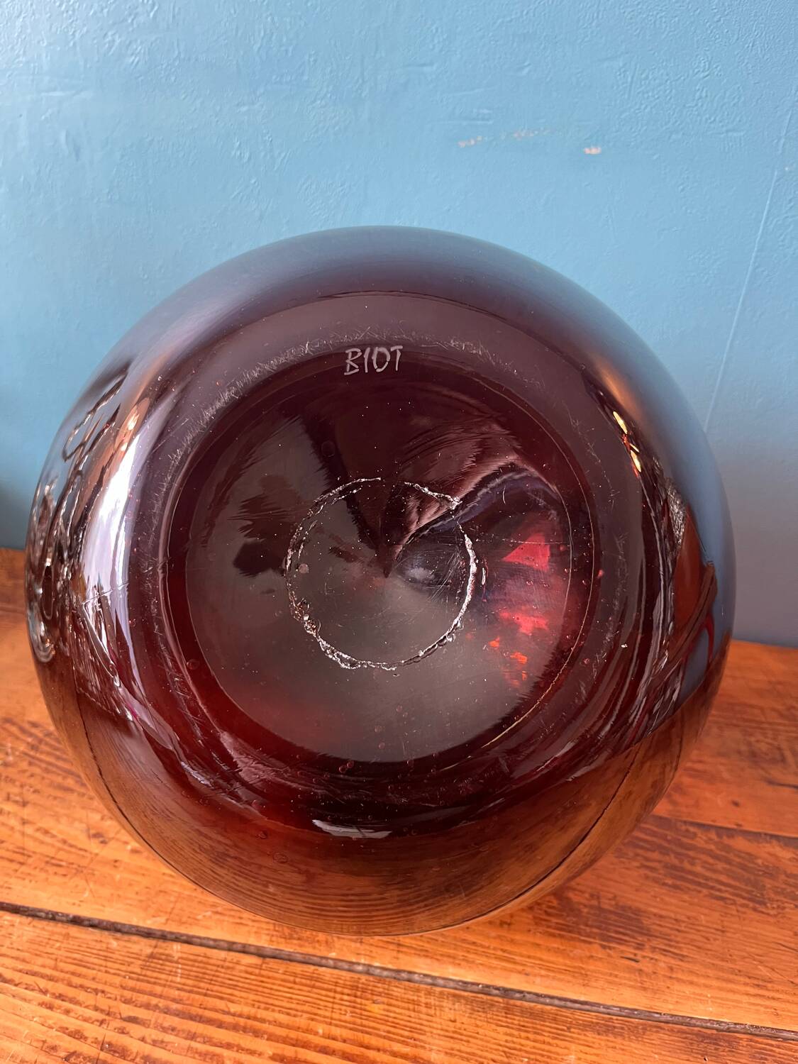 Vase or amphora, dame jeanne, marie jeanne biot glassware