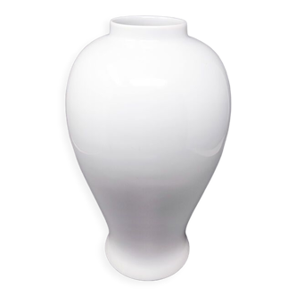 1960s vase in limoges porcelain. handmade. made in france