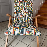 Newly upholstered 60s armchair