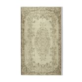 Tapis beige anatolien tissé à la main 177 cm x 300 cm