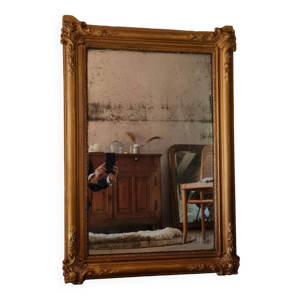 Miroir ancien doré