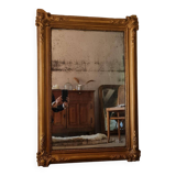 Antique gilded mirror
