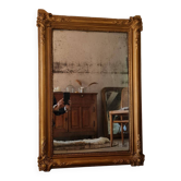 Miroir ancien doré