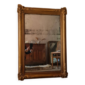 Antique gilded mirror