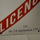 Plaque émaillée Licence IV