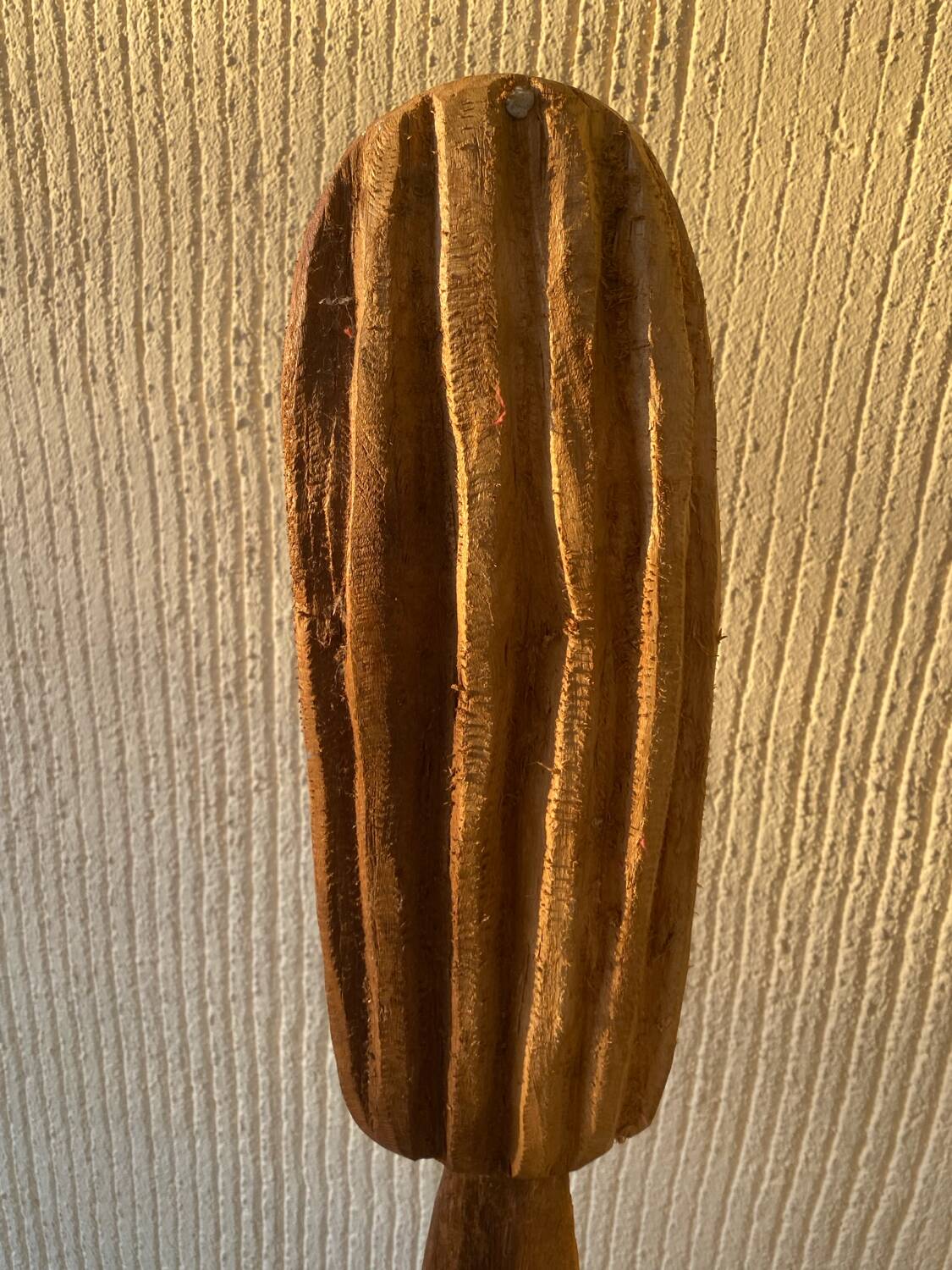Large ethnic wooden sculpture