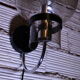 Minimalist wall lamp by Limburg in blown glass, 1970
