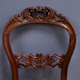 Set of 4 mahogany chairs, Napoléon III period - second half of the 19th century.