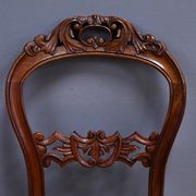 Set of 4 mahogany chairs, Napoléon III period - second half of the 19th century.