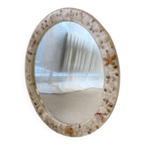 Vintage shell mirror handmade from the 70s.