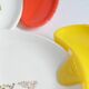 5 dessert/salad plates with stylised vegetable decoration. Sovirel France 70