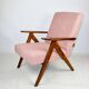 Vintage armchair B-310 VAR pink structural boucle 1970s - 2 pieces available