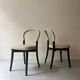 "Goteborg" ash and beige leather chairs by Gunnar Asplund for cassina