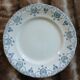 7 antique dessert plates in ironstone